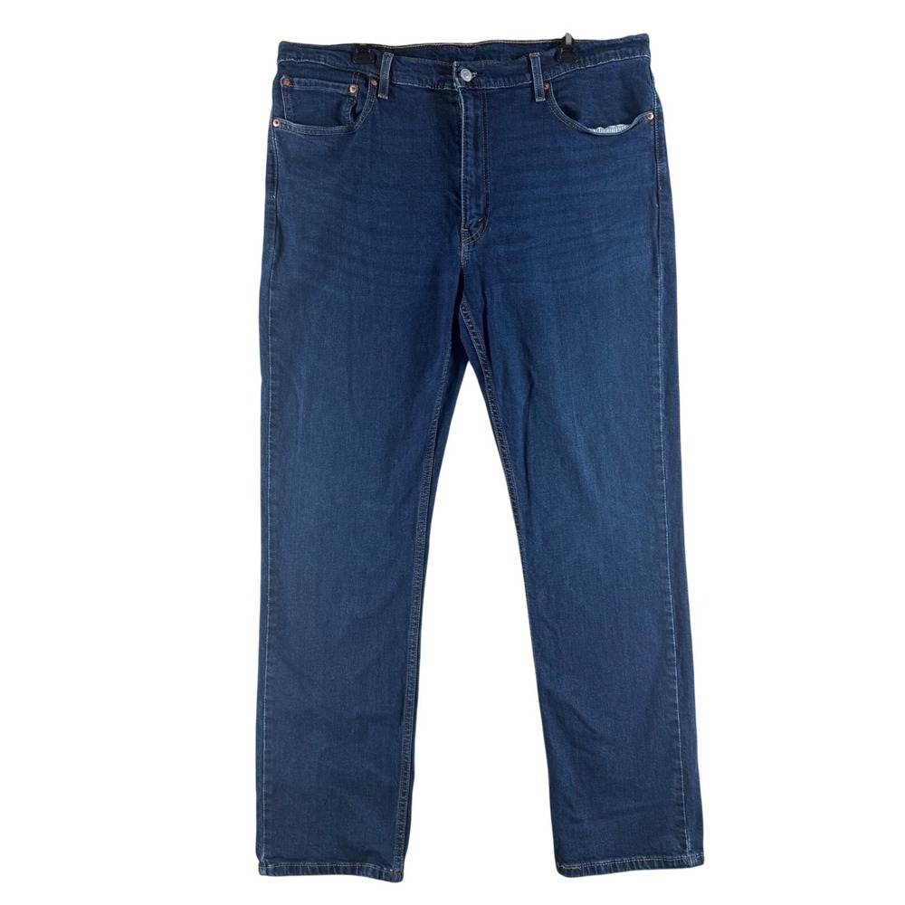 Levi's 514 Straight Fit Jeans 40x32 Denim Dark Wash Mens Blue 00514-1592